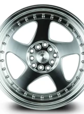 AodHan Wheels AH01 Wheel 17x9 5x100 | 5x114.3 25mm Silver Machined Face and Lip                                     - AH0117905100114325SMF - Image 3