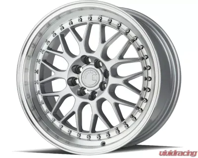 AodHan Wheels AH02 Wheel 19x9.5 5x120 35mm Silver with Machined Lip - AH021995512035SML