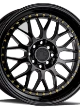 AodHan Wheels AH02 Wheel 19x9.5 5x120 35mm Gloss Black with Gold Rivet                                     - AH021995512035GB - Image 3