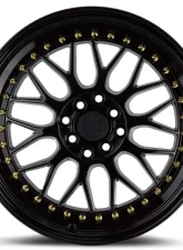 AodHan Wheels AH02 Wheel 19x9.5 5x120 35mm Gloss Black with Gold Rivet                                     - AH021995512035GB - Image 2