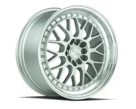 AodHan Wheels AH02 Wheel 17x8 5x100/114.3 35 Silver with Machined Lip