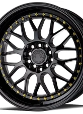 AodHan Wheels AH02 Wheel 17x8 5x100/114.3 35 Gloss Black with Gold Rivet                                     - AH021780510011435GB - Image 3