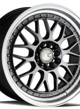 AodHan Wheels AH02 Wheel 17x8 5x100/114.3 35 Hyper Black with Machined Lip                                     - AH021780510011435HB - Image 3