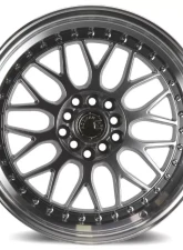 AodHan Wheels AH02 Wheel 17x8 5x100/114.3 35 Hyper Black with Machined Lip                                     - AH021780510011435HB - Image 2