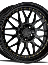 AodHan Wheels AH02 Wheel 18x8.5 5x100 35 Gloss Black with Gold Rivet                                     - AH021885510035GB - Image 3