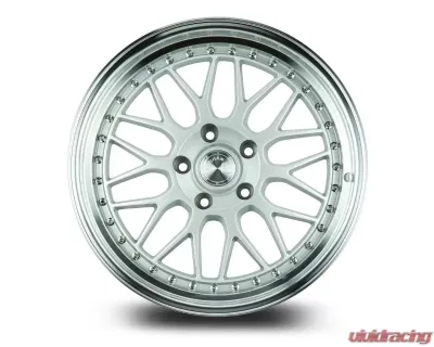AodHan Wheels AH02 Wheel 18x8.5 5x100 35 Silver with Machined Lip - AH021885510035SML