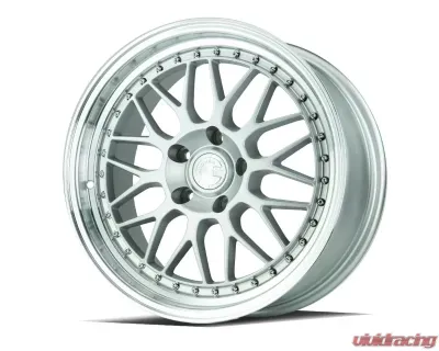 AodHan Wheels AH02 Wheel 18x8.5 5x100 35 Silver with Machined Lip - AH021885510035SML