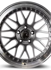 AodHan Wheels AH02 Wheel 18x8.5 5x100 35 Hyper Black with Machined Lip                                     - AH02188551003HB - Image 2