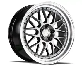 AodHan Wheels AH02 Wheel 18x9.5 5x100 35 Hyper Black with Machined Lip