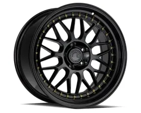 AodHan Wheels AH02 Wheel 18x9.5 5x100 35 Gloss Black with Gold Rivet