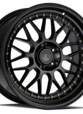 AodHan Wheels AH02 Wheel 18x9.5 5x120 35 Gloss Black with Gold Rivet                                     - AH021895512035GB - Image 3