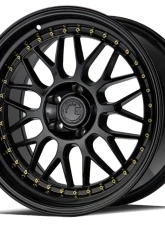 AodHan Wheels AH02 Wheel 18x9.5 5x120 35 Gloss Black with Gold Rivet                                     - AH021895512035GB - Image 3