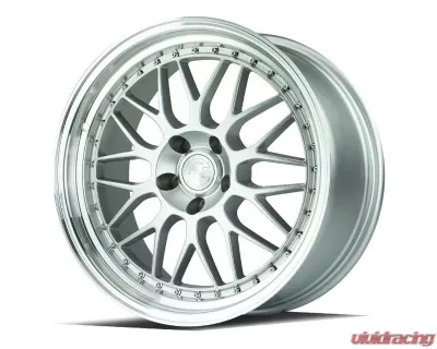 AodHan Wheels AH02 Wheel 18x9.5 5x120 35 Silver with Machined Lip - AH021895512035SML