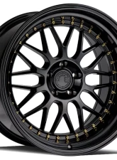 AodHan Wheels AH02 Wheel 19x11 5x114.3 15 Gloss Black with Gold Rivet                                     - AH021911511415GB - Image 3