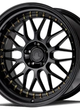 AodHan Wheels AH02 Wheel 19x11 5x114.3 15 Gloss Black with Gold Rivet                                     - AH021911511415GB - Image 3