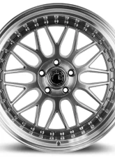 AodHan Wheels AH02 Wheel 19x11 5x114.3 22 Hyper Black with Machined Lip                                     - AH021911511422HB - Image 2