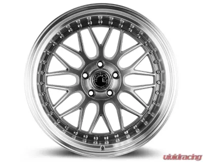 AodHan Wheels AH02 Wheel 19x11 5x114.3 22 Hyper Black with Machined Lip - AH021911511422HB