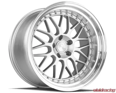 AodHan Wheels AH02 Wheel 19x11 5x114.3 22 Silver with Machined Lip - AH0219115114322SML