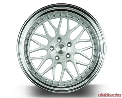 AodHan Wheels AH02 Wheel 19x11 5x114.3 22 Silver with Machined Lip - AH0219115114322SML