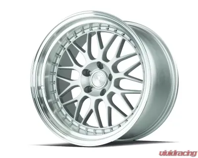 AodHan Wheels AH02 Wheel 19x11 5x114.3 22 Silver with Machined Lip - AH0219115114322SML