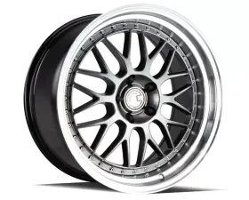 AodHan Wheels AH02 Wheel 19x9.5 5x114.3 12 Hyper Black with Machined Lip