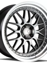 AodHan Wheels AH02 Wheel 19x9.5 5x114.3 12 Hyper Black with Machined Lip                                     - AH021995511412HB - Image 3