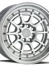 AodHan Wheels AH04 Wheel 15x8 4x100/114.3 20 Silver Machined Face And Lip                                     - AH0415804100114320SML - Image 3