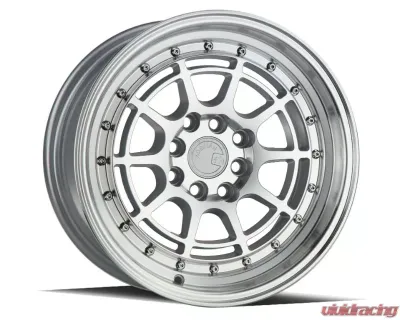 AodHan Wheels AH04 Wheel 15x8 4x100/114.3 20 Silver Machined Face And Lip - AH0415804100114320SML