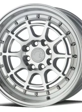 AodHan Wheels AH04 Wheel 15x8 4x100/114.3 20 Silver Machined Face And Lip                                     - AH0415804100114320SML - Image 3