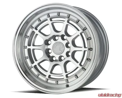 AodHan Wheels AH04 Wheel 15x8 4x100/114.3 20 Silver Machined Face And Lip - AH0415804100114320SML