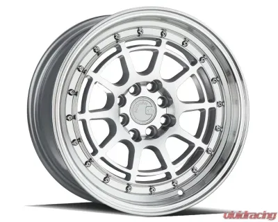 AodHan Wheels AH04 Wheel 16x8 4x100/114.3 15 Silver Machined Face And Lip - AH0416804100114315SML
