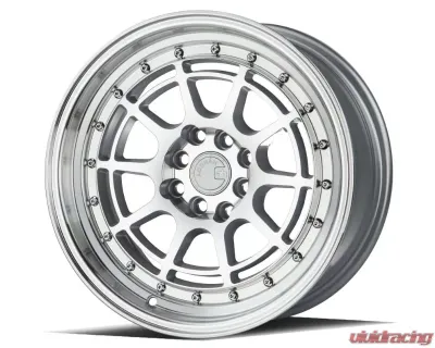 AodHan Wheels AH04 Wheel 16x8 4x100/114.3 15 Silver Machined Face And Lip - AH0416804100114315SML