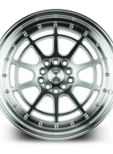 AodHan Wheels AH04 Wheel 17x9 5x100/114.3 25 Silver Machined Face And Lip                                     - AH0417905100114325SML - Image 2