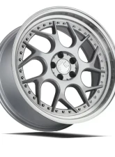 AodHan Wheels DS01 Wheel 18x9.5 5x114.3 30 Silver Machined Lip with Chrome Rivets                                     - DS118955114330SML - Image 3