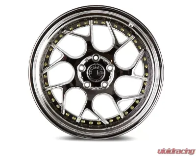 AodHan Wheels DS01 Wheel 19x10.5 5x114.3 15 Vacuum Chrome with Gold Rivets - DS1191055114315VC