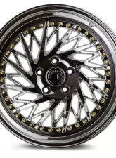 AodHan Wheels DS03 Wheel 18x9.5 (Driver Side) 5x100 35 Vacuum Chrome with Gold Rivets                                     - DS31895510035VC_D - Image 3