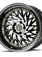 AodHan Wheels DS03 Wheel 18x9.5 (Passenger Side) 5x114.3 30 Black Vacuum with Gold Rivets                                     - DS318955114330VB_P - Image 3
