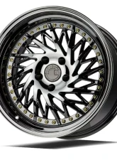AodHan Wheels DS03 Wheel 18x9.5 (Passenger Side) 5x114.3 30 Black Vacuum with Gold Rivets                                     - DS318955114330VB_P - Image 3