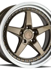 AodHan Wheels DS05 Wheel 19x11 5x114.3 22 Bronze with Machined Lip                                     - DS51911511422BR - Image 3