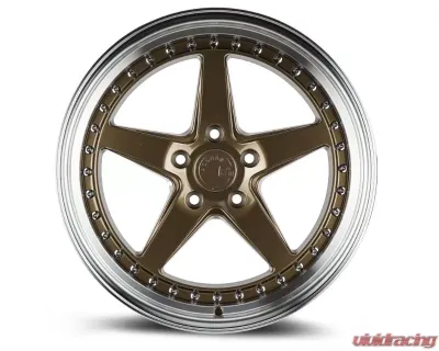 AodHan Wheels DS05 Wheel 19x11 5x114.3 22 Bronze with Machined Lip - DS51911511422BR