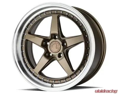 AodHan Wheels DS05 Wheel 19x11 5x114.3 22 Bronze with Machined Lip - DS51911511422BR