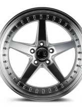 AodHan Wheels DS05 Wheel 18x8.5 5x100 35 Silver with Machined Face                                     - DS51885510035SMF - Image 2