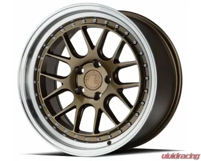 AodHan Wheels DS06 Wheel 19x11 5x114.3 15 Bronze with Machined Lip - DS61911511415BZ