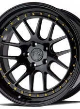 AodHan Wheels DS06 Wheel 18x9.5 5x114.3 15 Gloss Black with Gold Rivets                                     - DS61895511415GB - Image 3