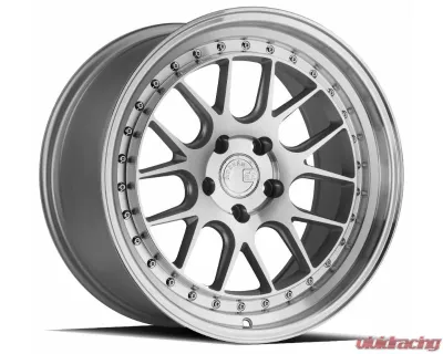 AodHan Wheels DS06 Wheel 18x8.5 5x100 35 Silver with Machined Face - DS61885510035SMF