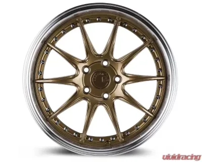 AodHan Wheels DS07 Wheel 19x11 5x114.3 22 Bronze with Machined Lip - DS71911511422BZ