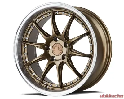 AodHan Wheels DS07 Wheel 19x11 5x114.3 22 Bronze with Machined Lip - DS71911511422BZ