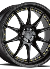AodHan Wheels DS07 Wheel 19x11 5x114.3 22 Gloss Black with Gold Rivets                                     - DS71911511422GB - Image 3