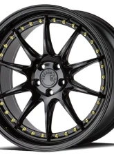 AodHan Wheels DS07 Wheel 19x11 5x114.3 22 Gloss Black with Gold Rivets                                     - DS71911511422GB - Image 3
