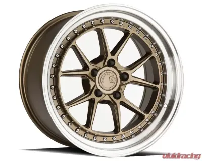AodHan Wheels DS08 Wheel 19x8.5 5x120 35 Bronze with Machined Lip - DS81985512035BZ